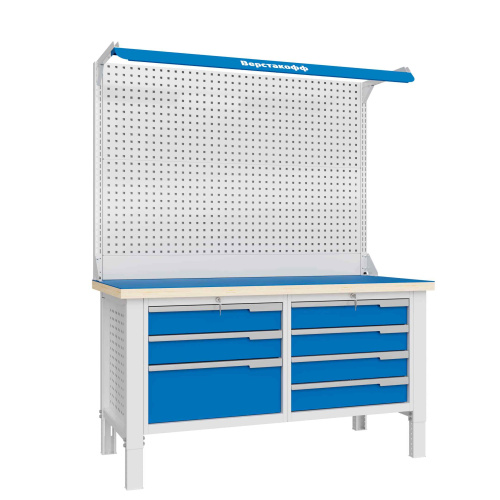 CTR 1632.L34.5-2F Верстак слесарный 2165x1593x743 мм