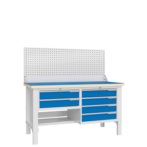 CTR 1632.L14.5-1 Верстак слесарный 1670x1593x743 мм